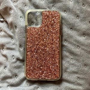 pink glittery iphone 11 case